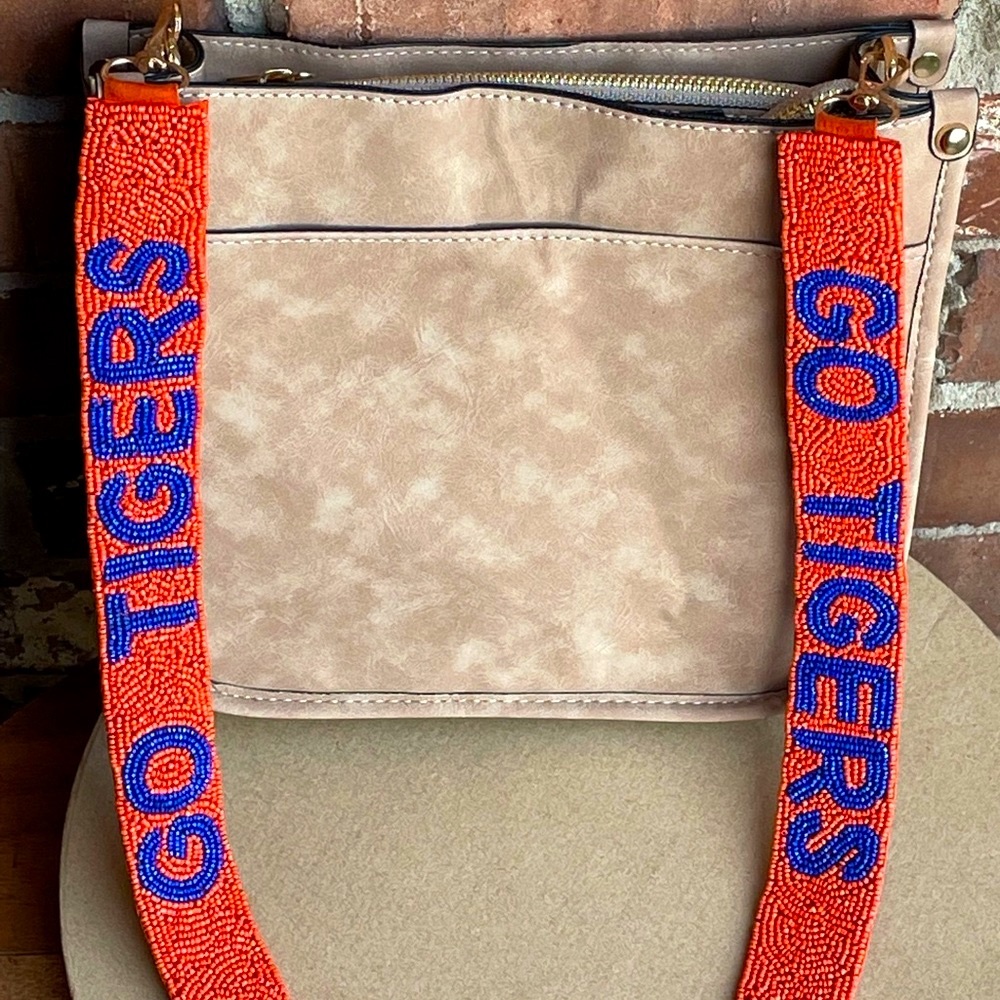 🎉🧡 LAST ONE! Auburn GO TIGERS Beaded Purse Strap